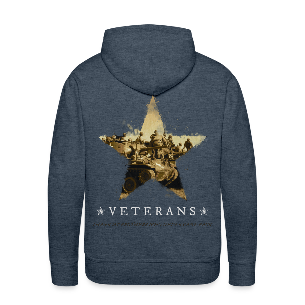 Veteran Premium Hoodie - heather denim