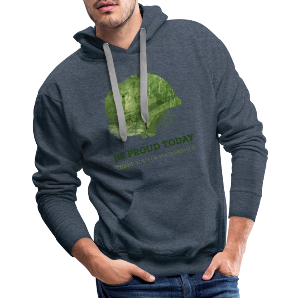 Veteran Premium Hoodie - heather denim