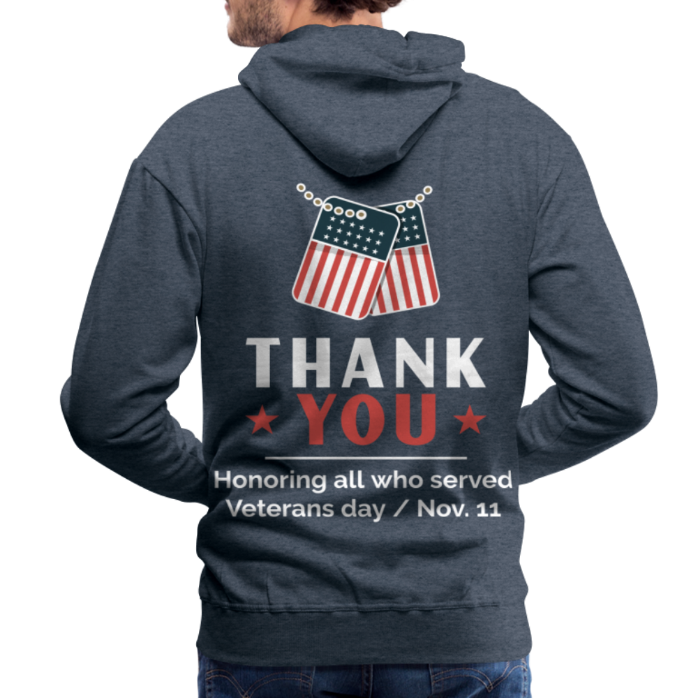 Veteran Premium Hoodie - heather denim