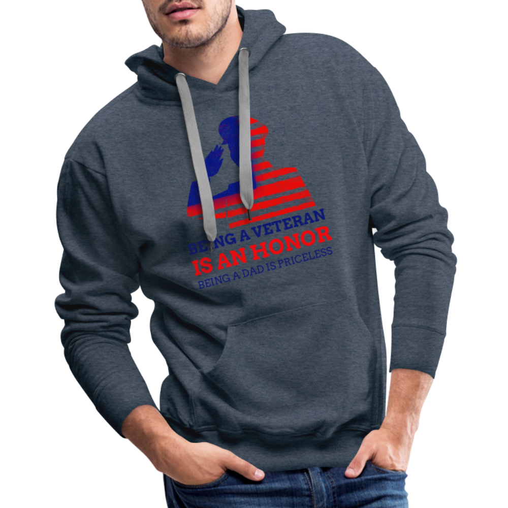 Veteran Premium Hoodie - heather denim