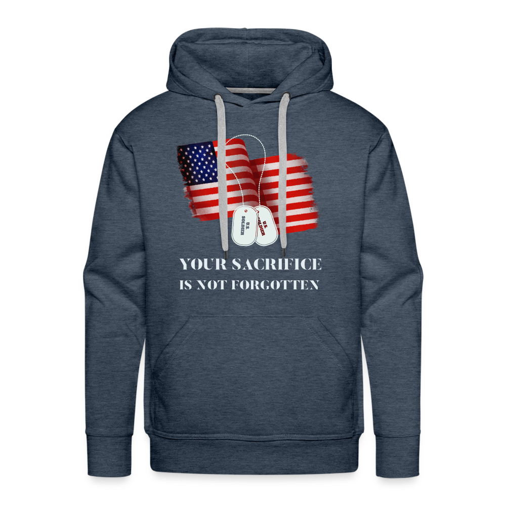 Veteran Premium Hoodie - heather denim