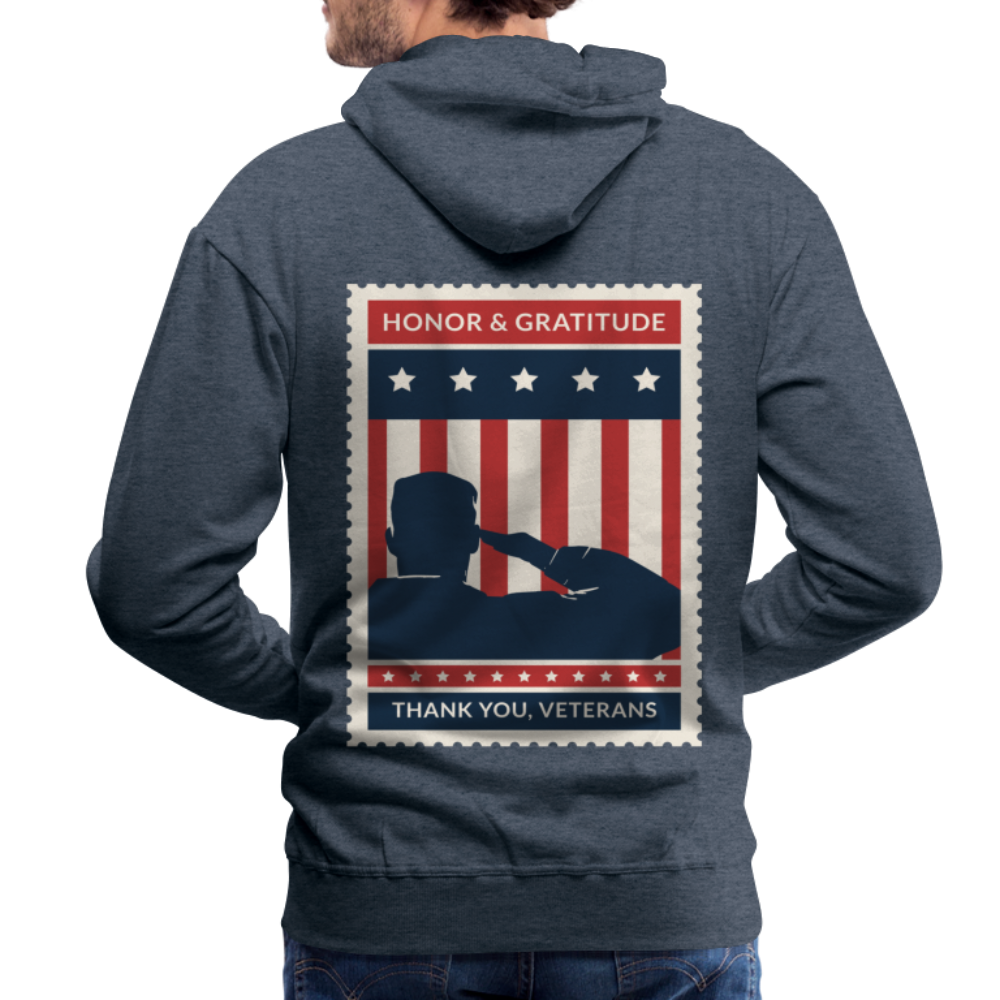 Veteran Premium Hoodie - heather denim