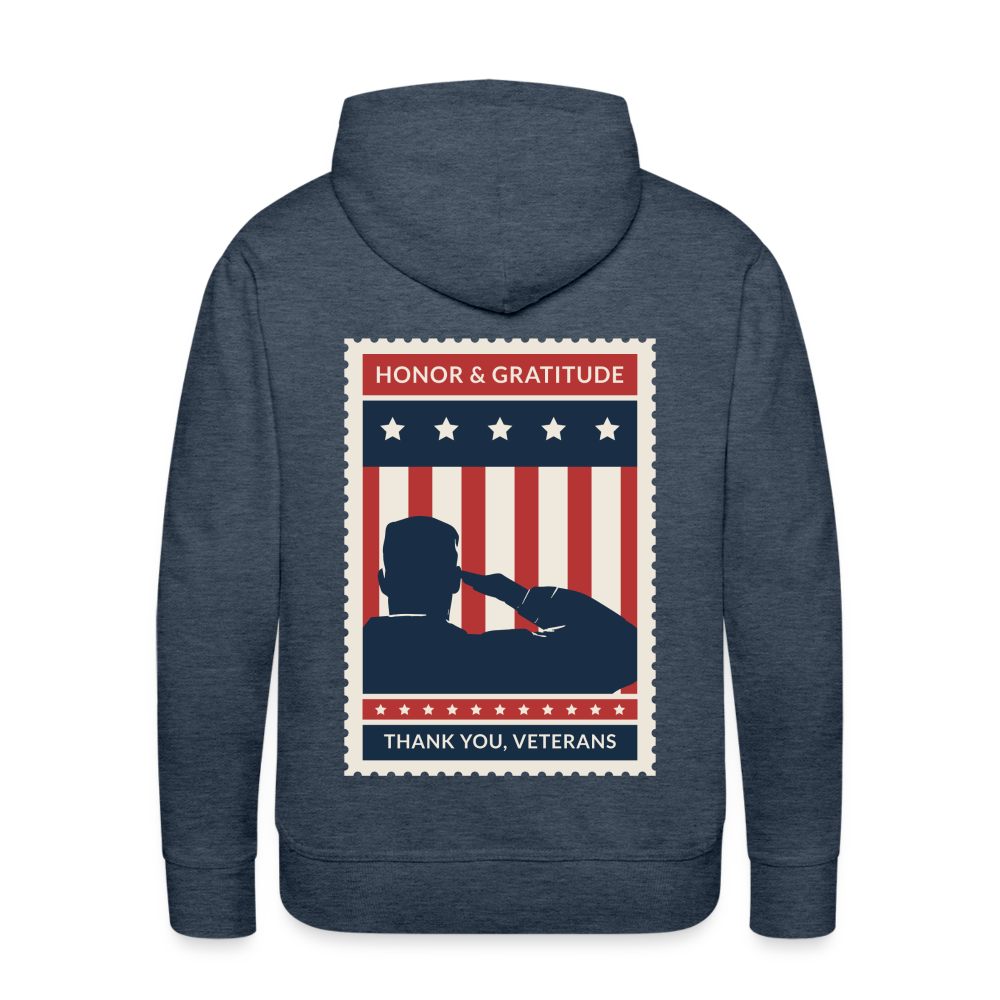 Veteran Premium Hoodie - heather denim