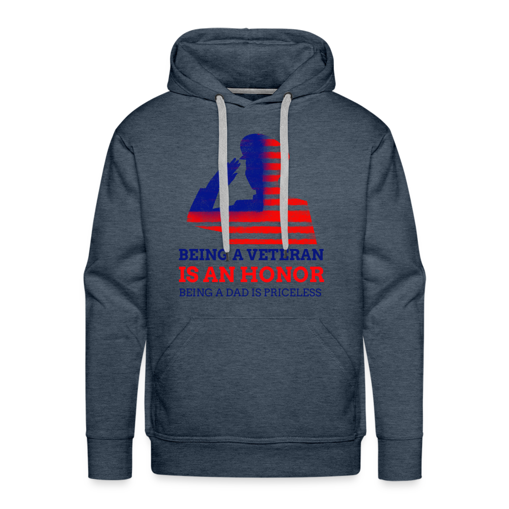 Veteran Premium Hoodie - heather denim