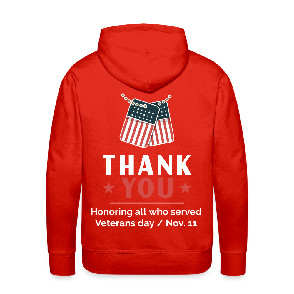 Veteran Premium Hoodie - red