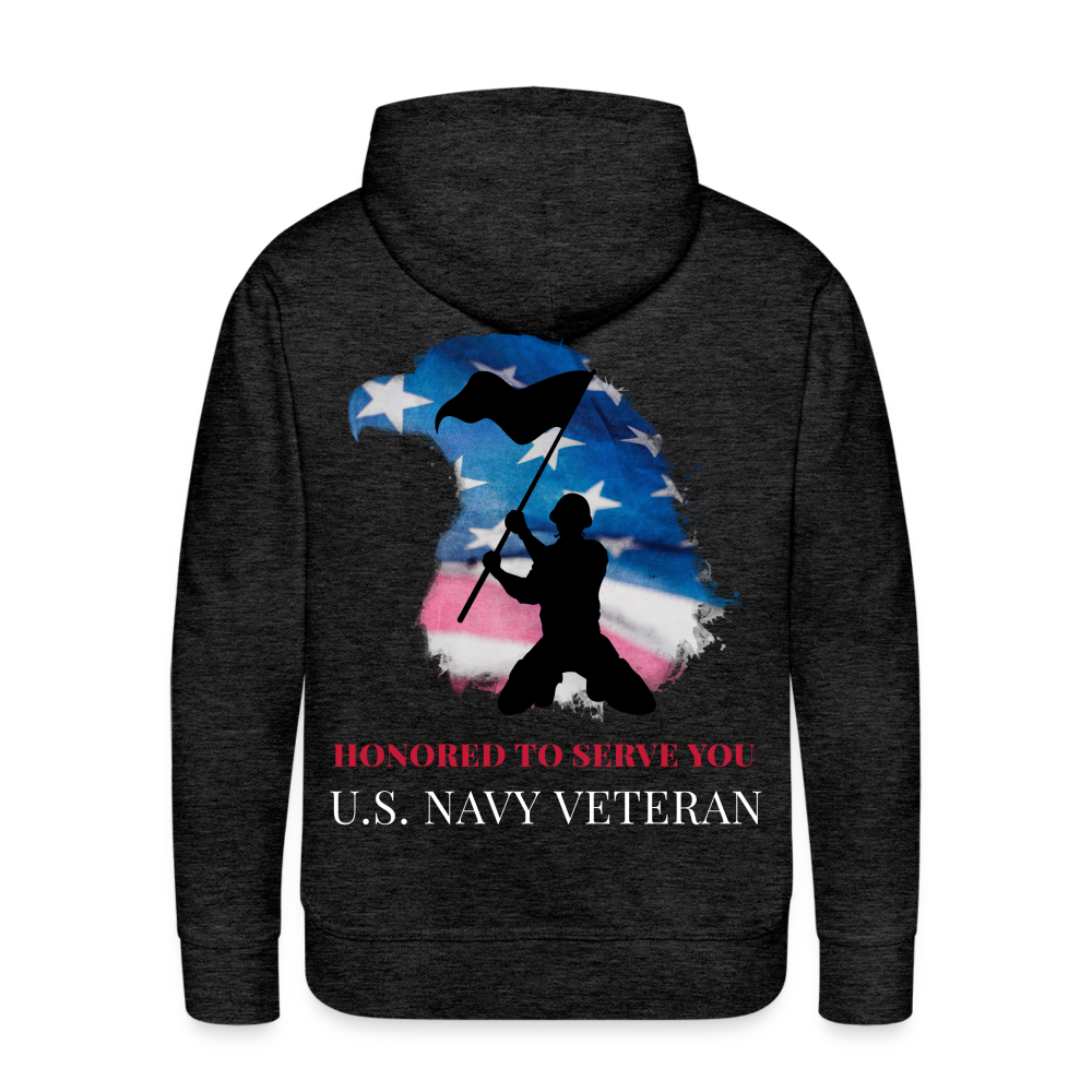 Veteran Premium Hoodie - charcoal grey