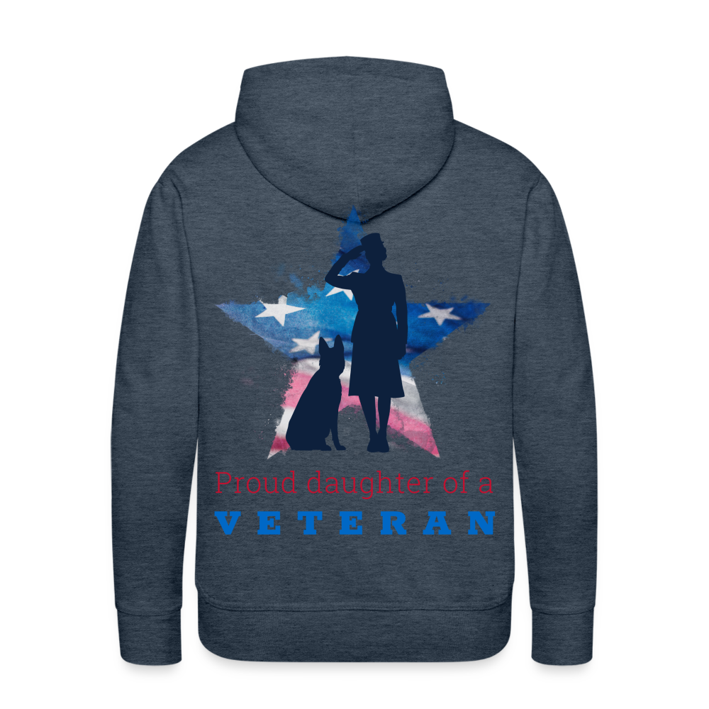 Veteran Premium Hoodie - heather denim