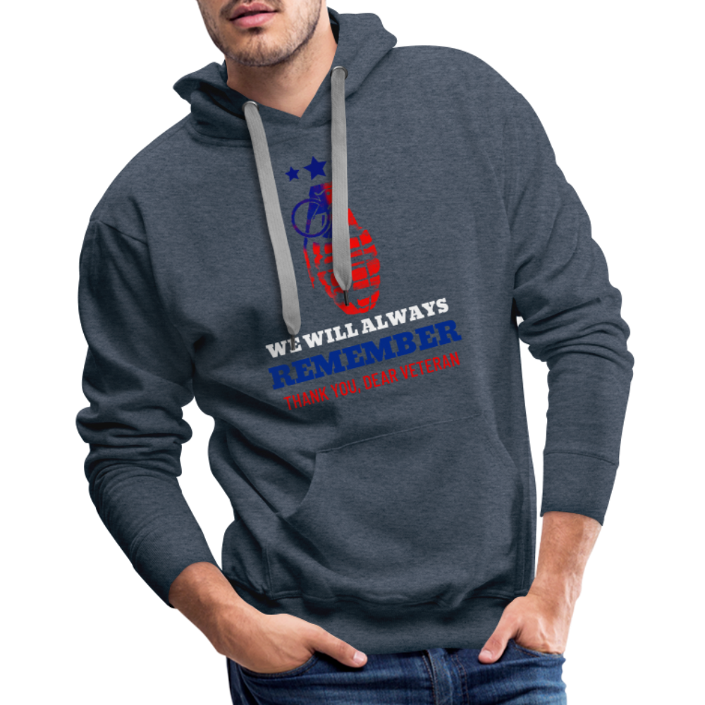 Veteran Premium Hoodie - heather denim