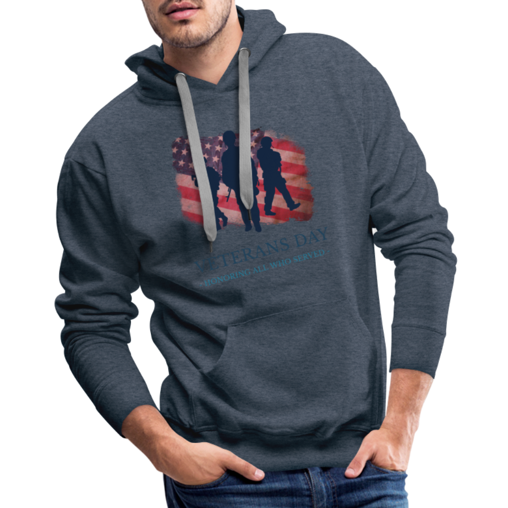 Veteran Premium Hoodie - heather denim