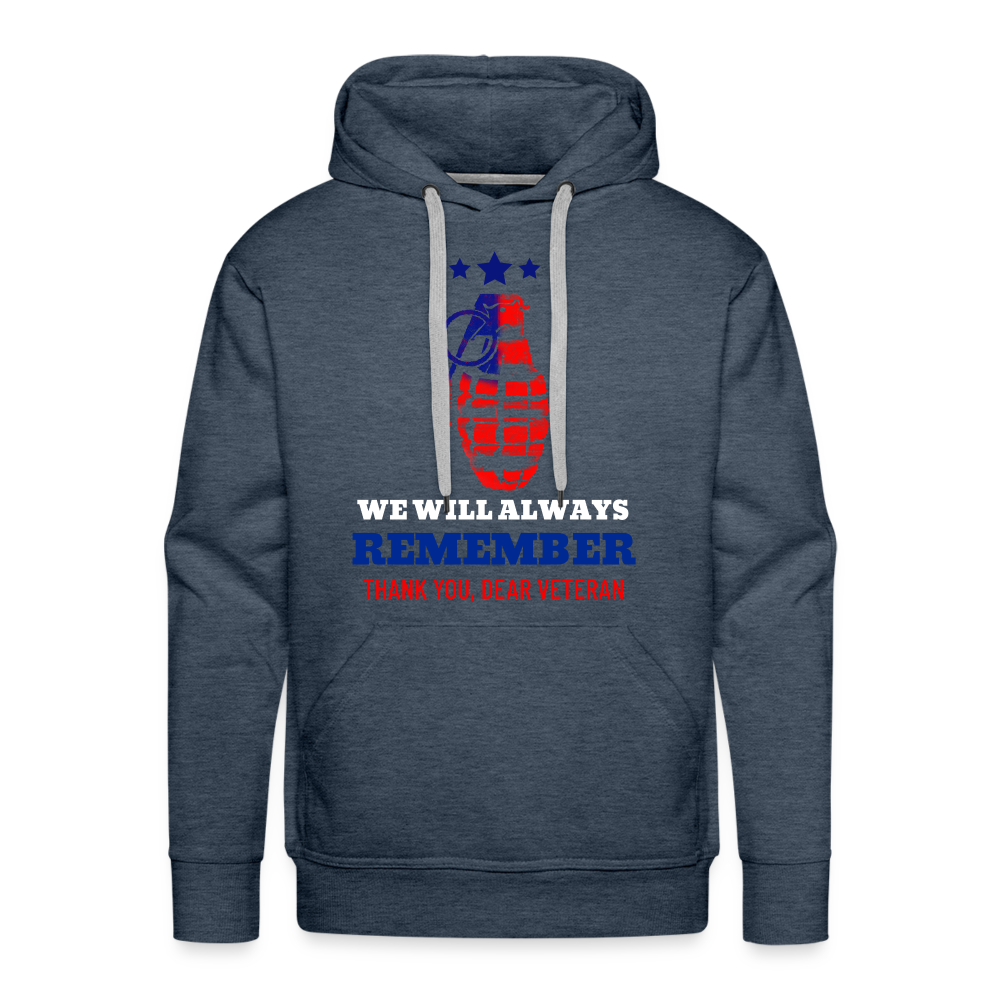 Veteran Premium Hoodie - heather denim