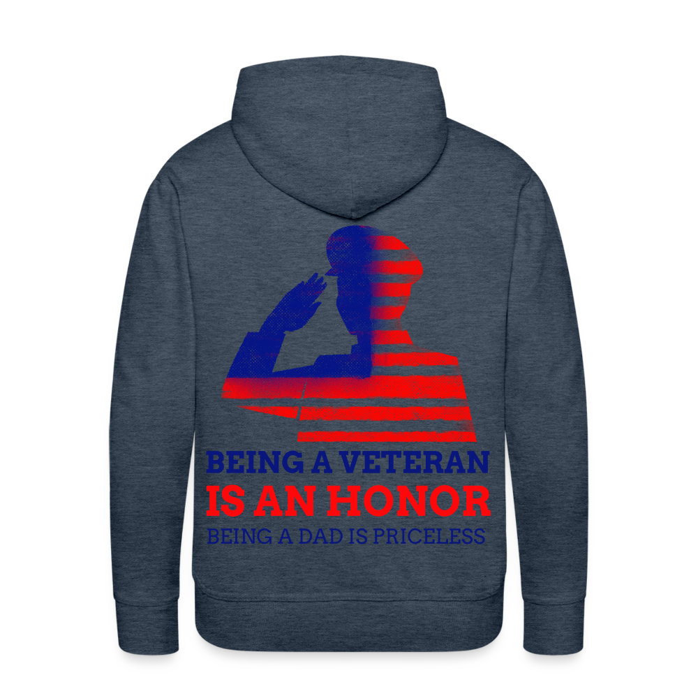 Veteran Premium Hoodie - heather denim