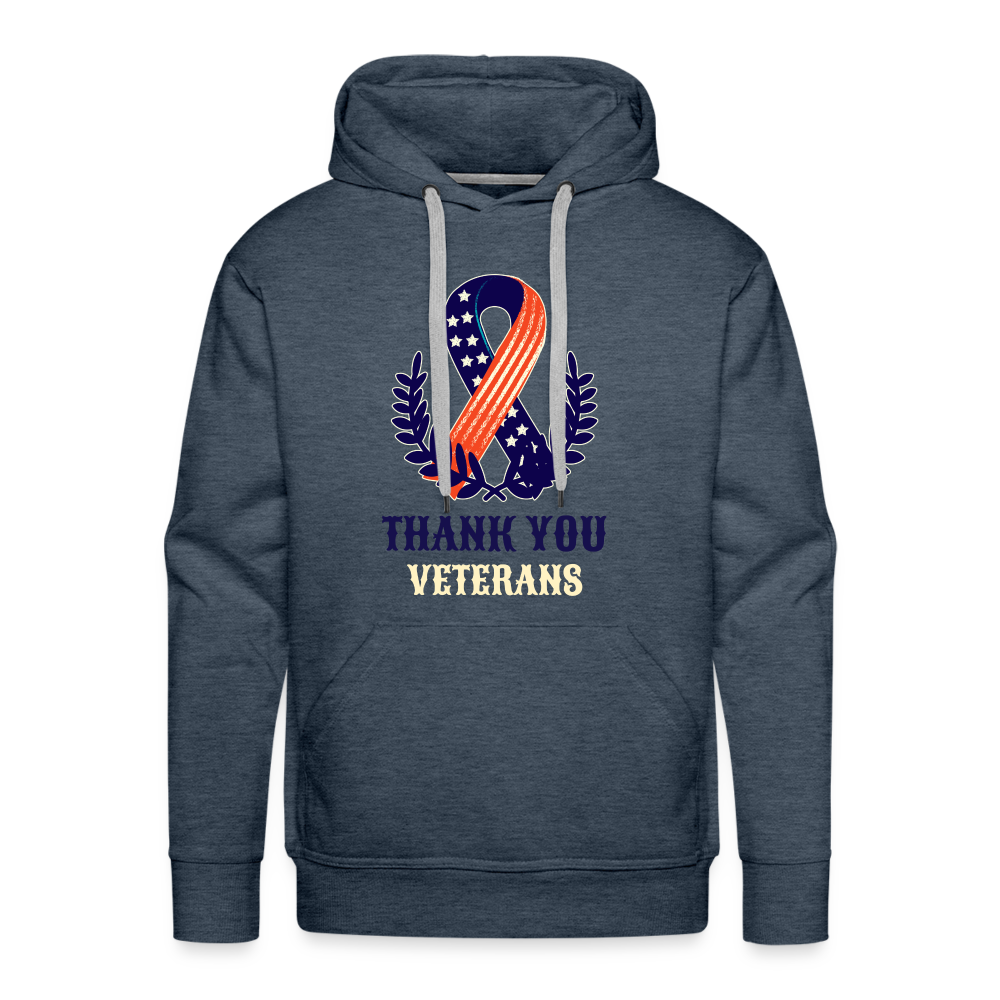 Veteran Premium Hoodie - heather denim