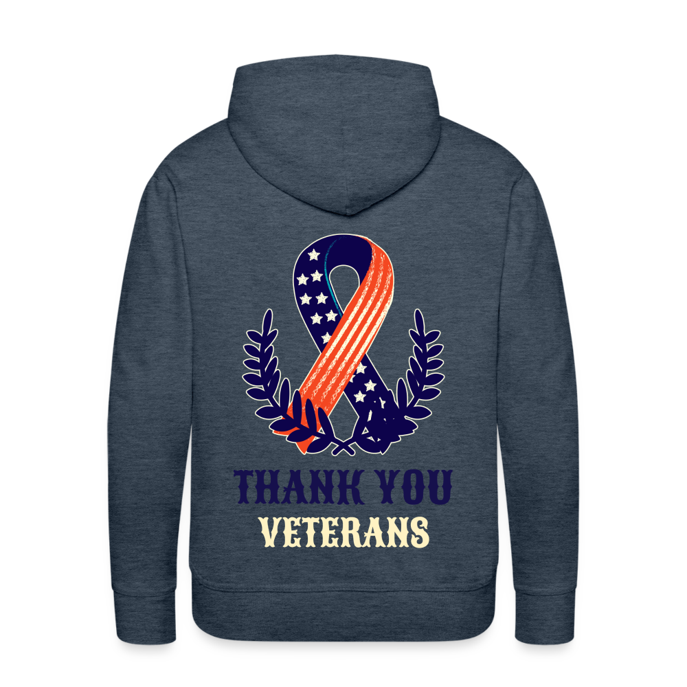 Veteran Premium Hoodie - heather denim