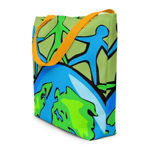 LARGE TOTE BAG W/ POCKET