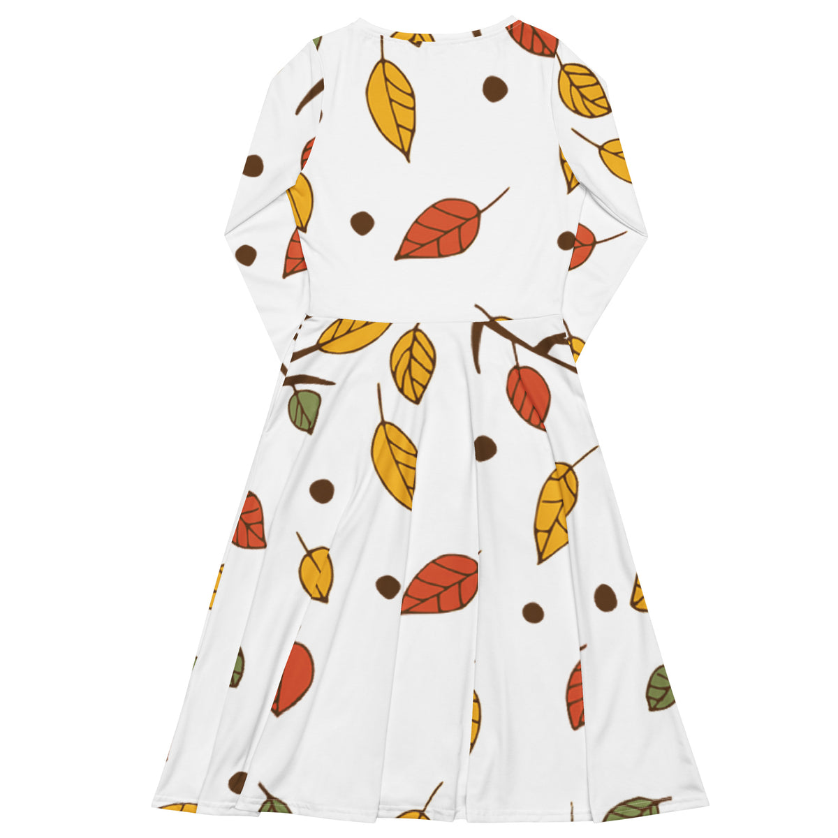 LONG SLEEVE MIDI DRESS