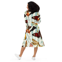 LONG SLEEVE MIDI DRESS