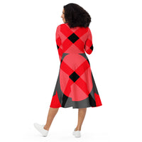 LONG SLEEVE MIDI DRESS