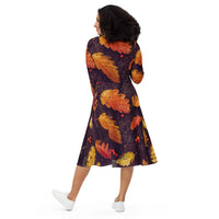 LONG SLEEVE MIDI DRESS