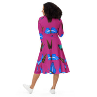 LONG SLEEVE MIDI DRESS