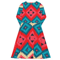 LONG SLEEVE MIDI DRESS
