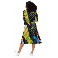 LONG SLEEVE MIDI DRESS