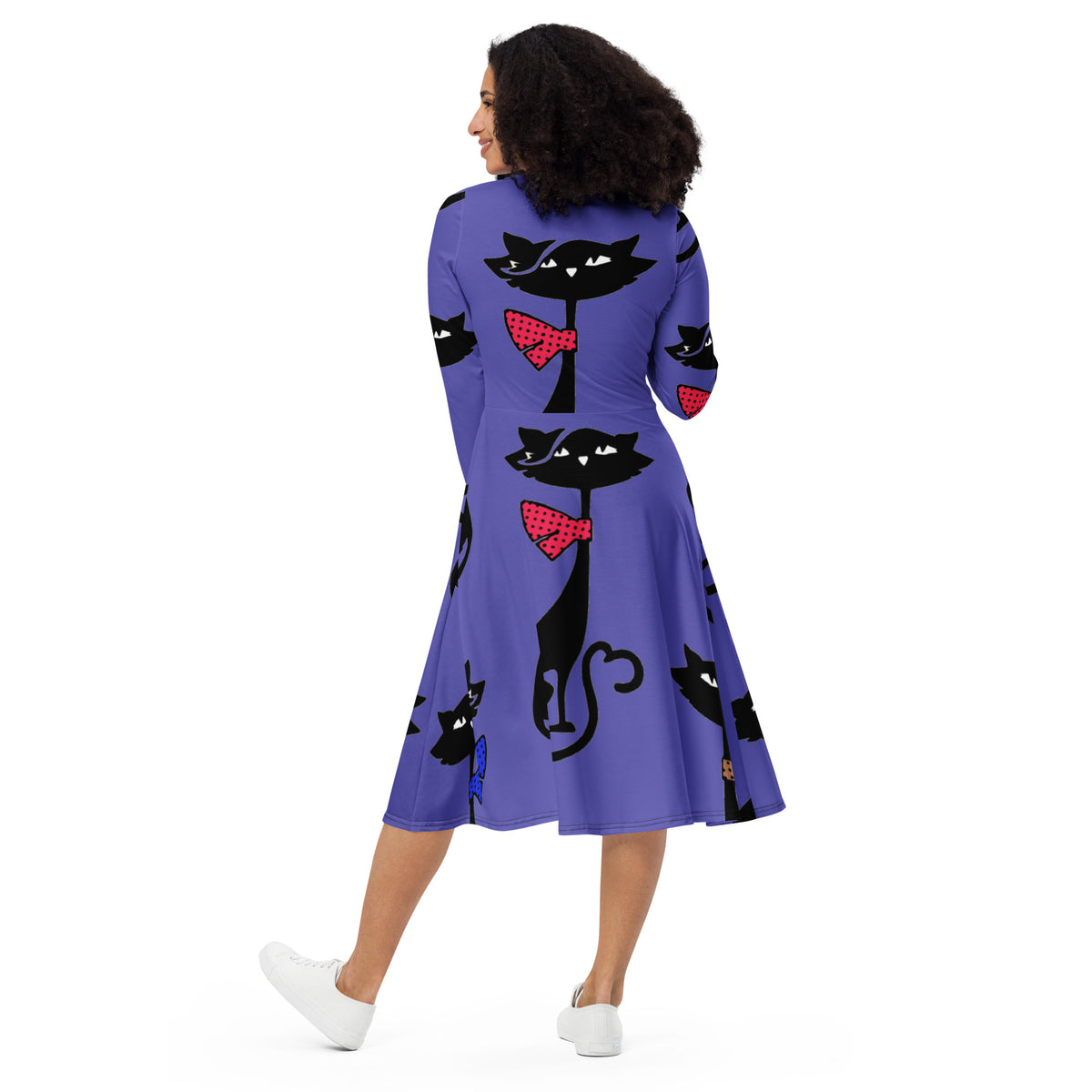 LONG SLEEVE MIDI DRESS