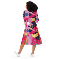 LONG SLEEVE MIDI DRESS