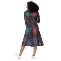 LONG SLEEVE MIDI DRESS