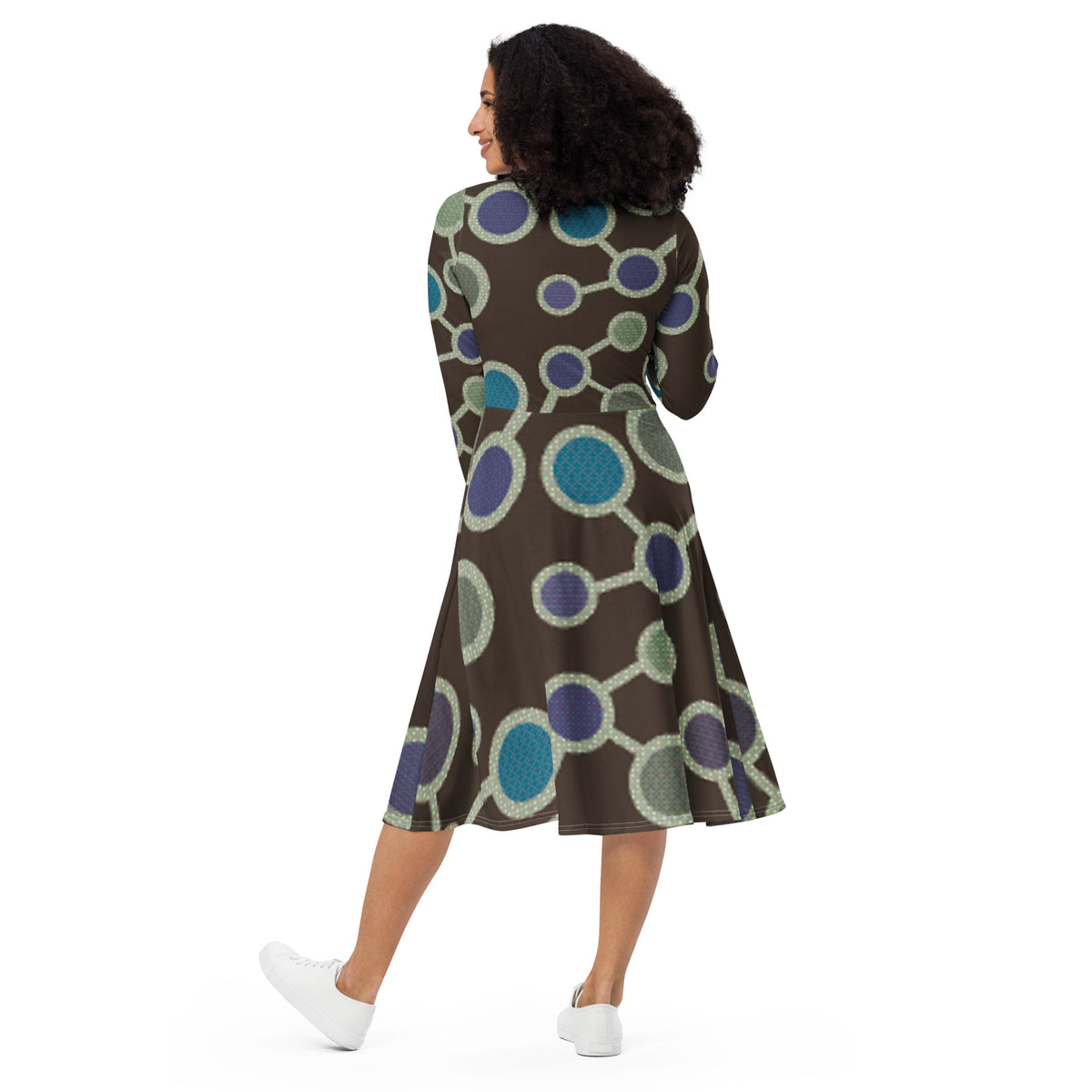 LONG SLEEVE MIDI DRESS