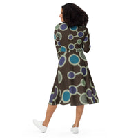 LONG SLEEVE MIDI DRESS