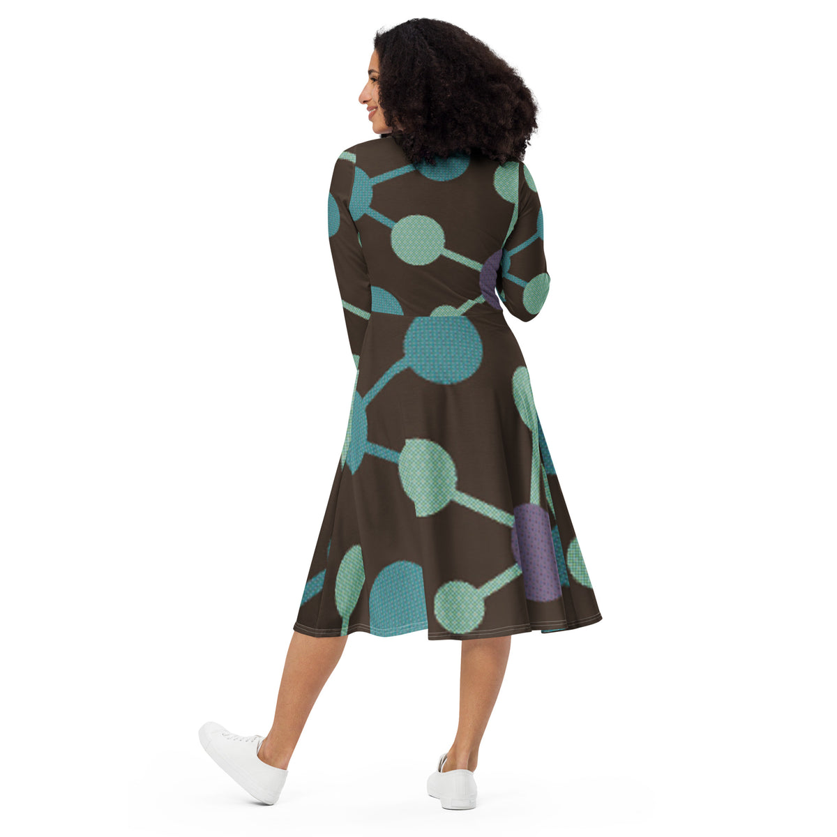 LONG SLEEVE MIDI DRESS