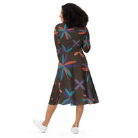 LONG SLEEVE MIDI DRESS