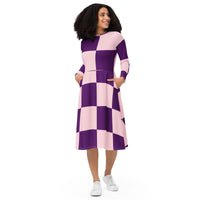 LONG SLEEVE MIDI DRESS