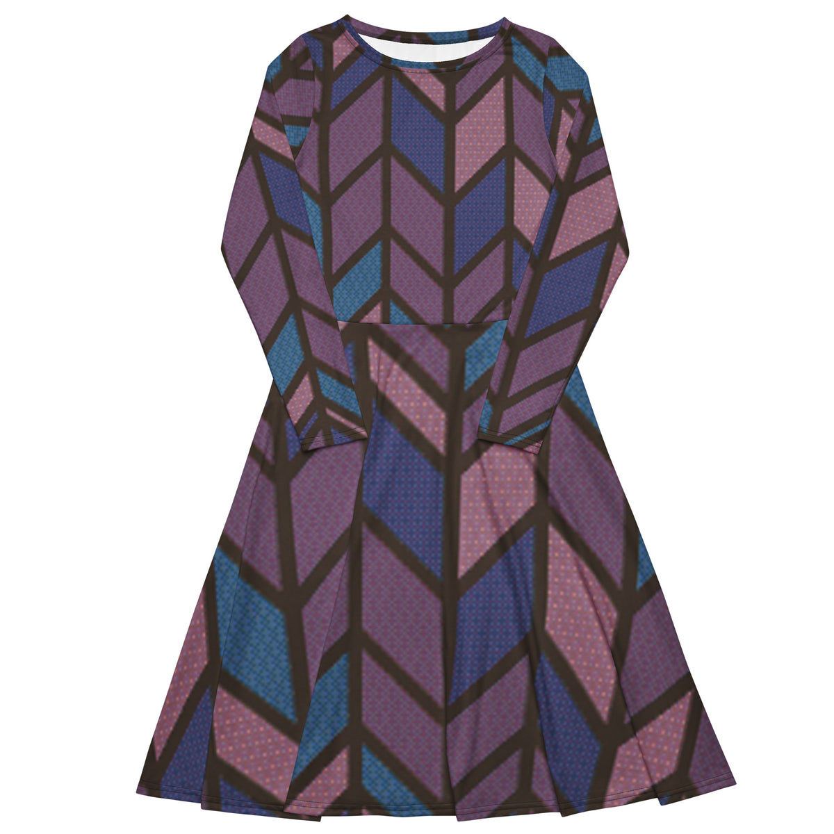 LONG SLEEVE MIDI DRESS