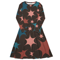 LONG SLEEVE MIDI DRESS