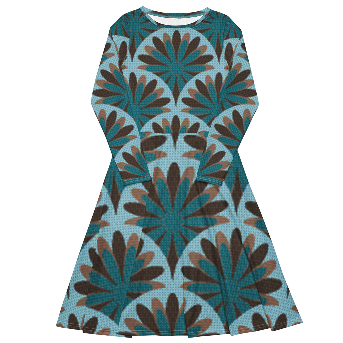LONG SLEEVE MIDI DRESS