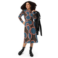 LONG SLEEVE MIDI DRESS