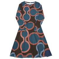 LONG SLEEVE MIDI DRESS