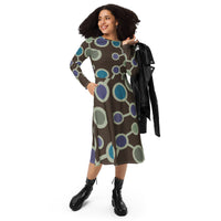 LONG SLEEVE MIDI DRESS