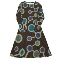 LONG SLEEVE MIDI DRESS