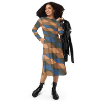 LONG SLEEVE MIDI DRESS