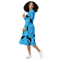 LONG SLEEVE MIDI DRESS