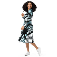 LONG SLEEVE MIDI DRESS