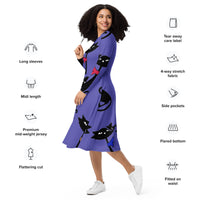 LONG SLEEVE MIDI DRESS