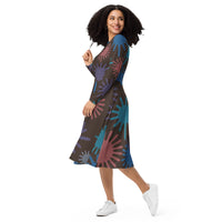 LONG SLEEVE MIDI DRESS