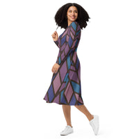 LONG SLEEVE MIDI DRESS