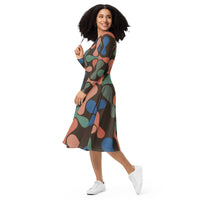 LONG SLEEVE MIDI DRESS