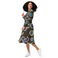 LONG SLEEVE MIDI DRESS