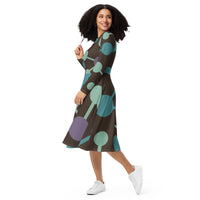 LONG SLEEVE MIDI DRESS