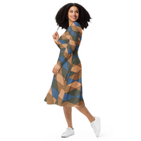LONG SLEEVE MIDI DRESS